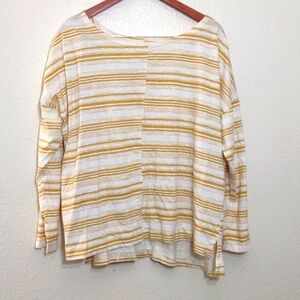 SLIGHTLY USED EDDIE BAUER OUTDOOR SIZE 6 MUSTARD YELLOW AND WHITE